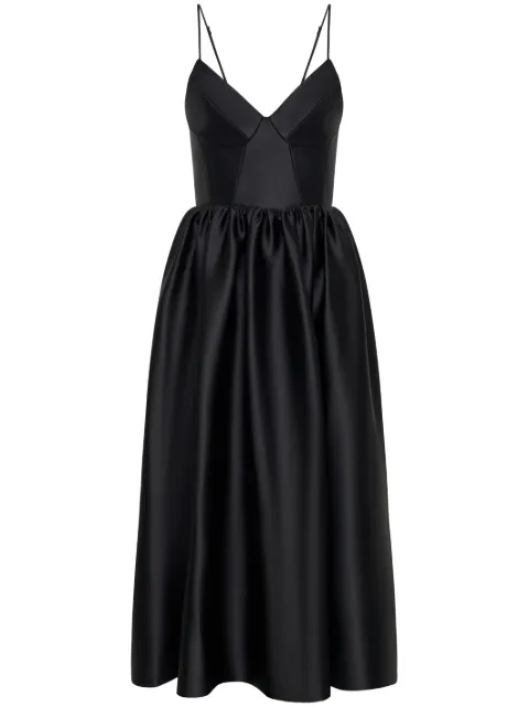 Nicholas Misty satin-finish sleeveless dress 