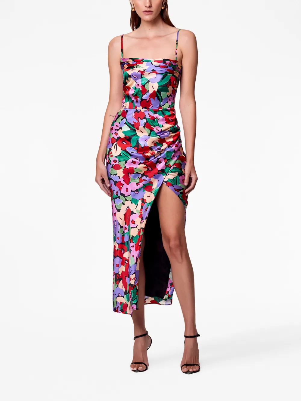 Nicholas Skyler Draped Midi Dress In Black ModeSens how-much-does-a-tree-weigh-plantglossary