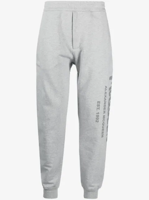 Alexander McQueen logo-print track pants