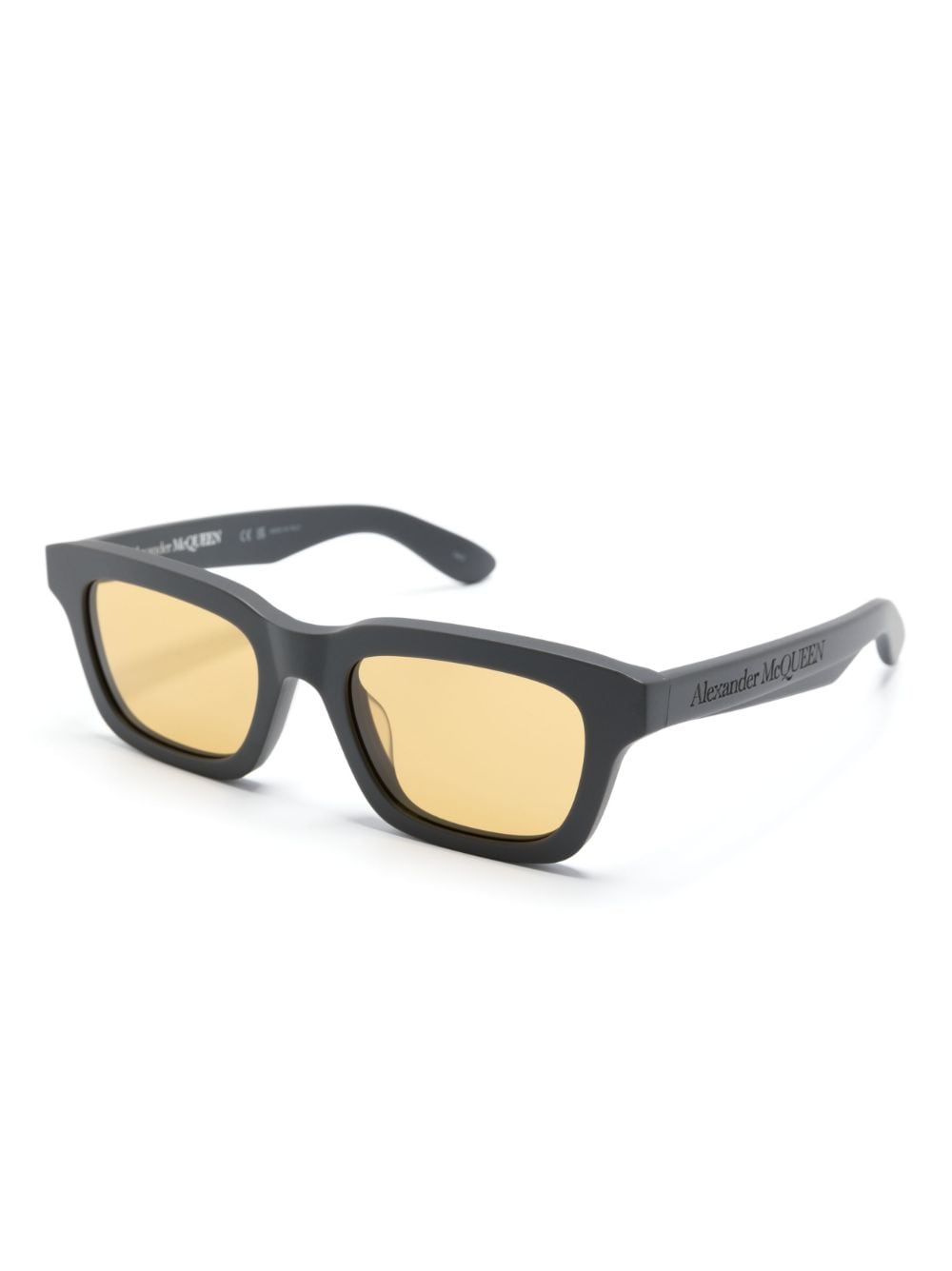 Alexander McQueen Eyewear square-frame sunglasses - Grijs