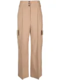 MSGM high-waisted cargo pants - Neutrals