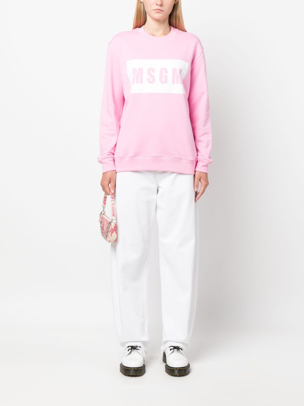 MSGM Tweekleurige blouse - Roze