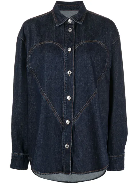 MSGM ハート デニムシャツ