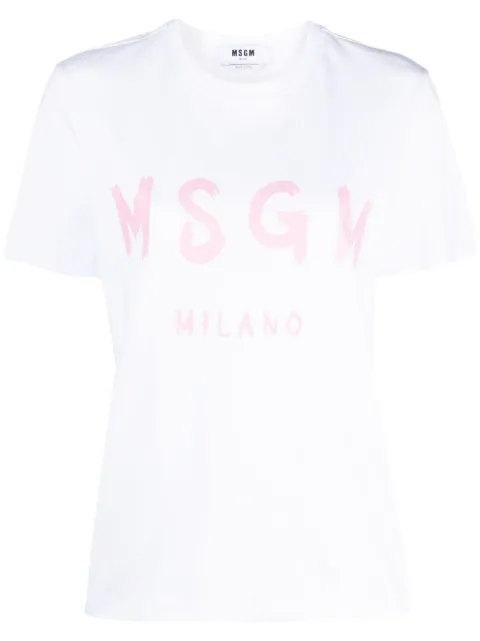 MSGM logo-print cotton T-shirt