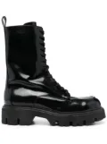 MSGM lace-up ankle-high boots - Black