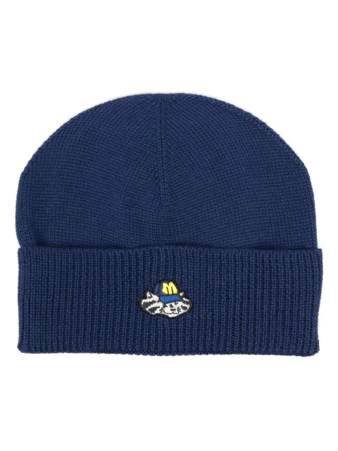 MSGM logo-patch knitted beanie