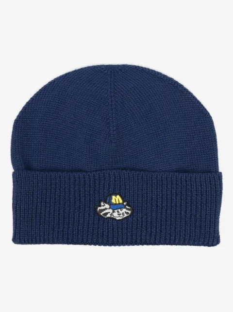 MSGM logo-patch knitted beanie
