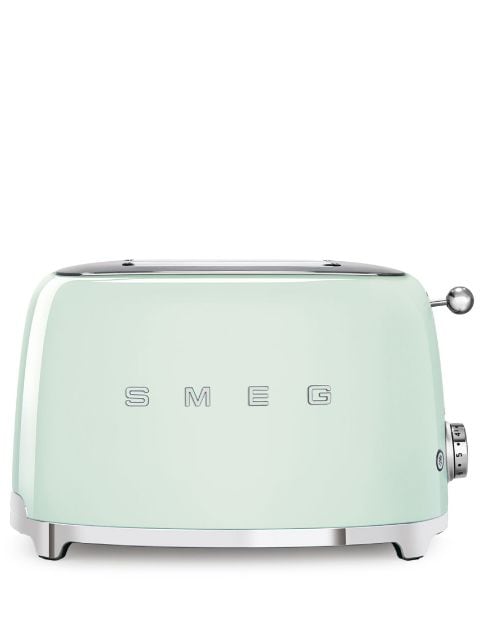 Smeg logo-plaque stainless-steel toaster