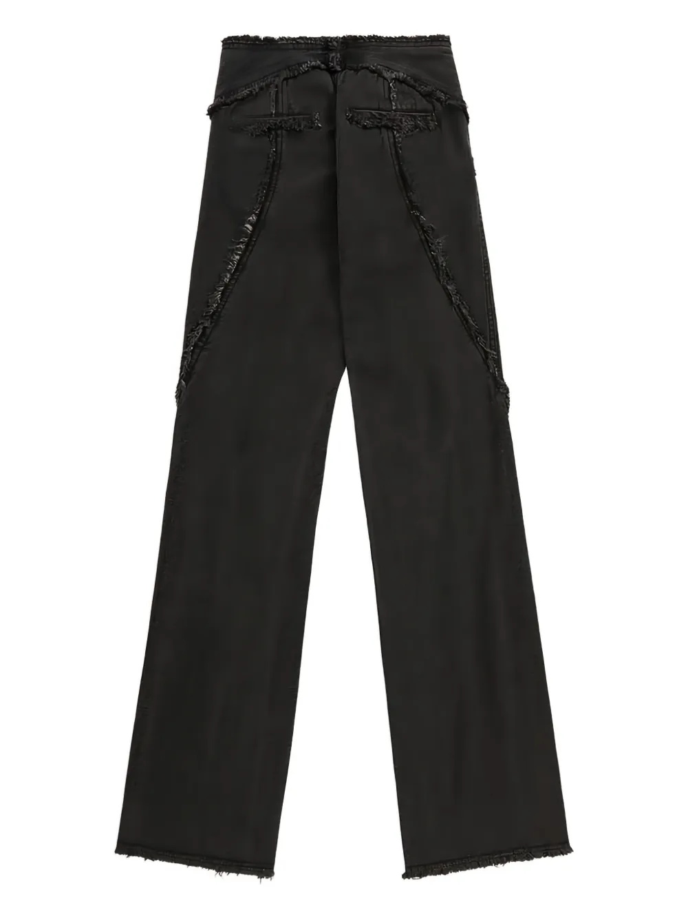 Hyein Seo frayed-detailing jeans | Straight-Leg Jeans | Image 2