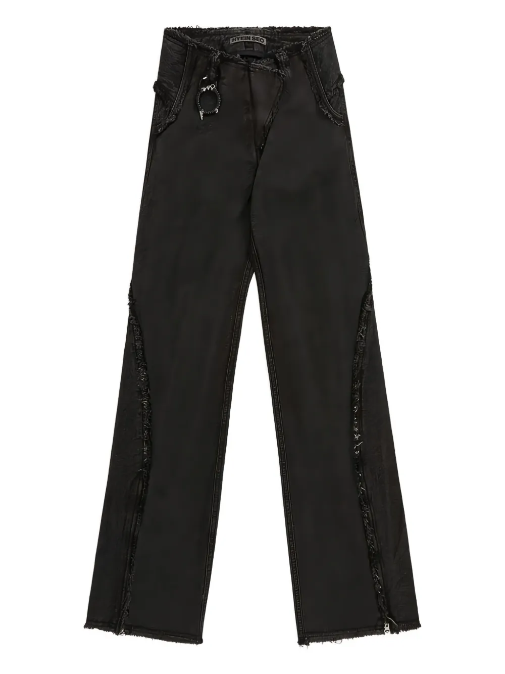Hyein Seo frayed-detailing jeans | Grey | Image 1