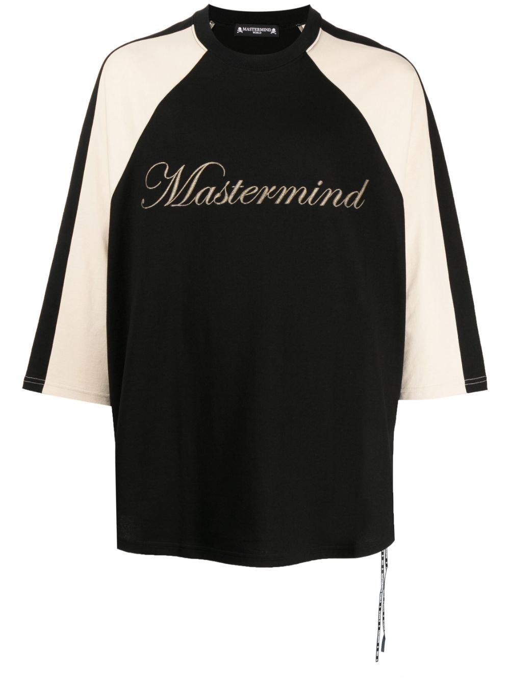 Mastermind Japan Embroidered-logo T-shirt In Black