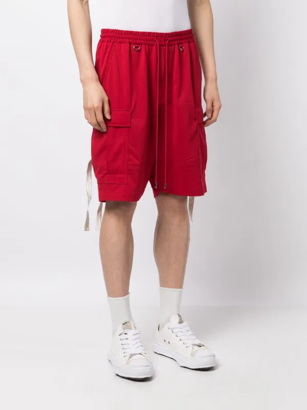 Mastermind Japan logo-print Bermuda Shorts | Red | FARFETCH