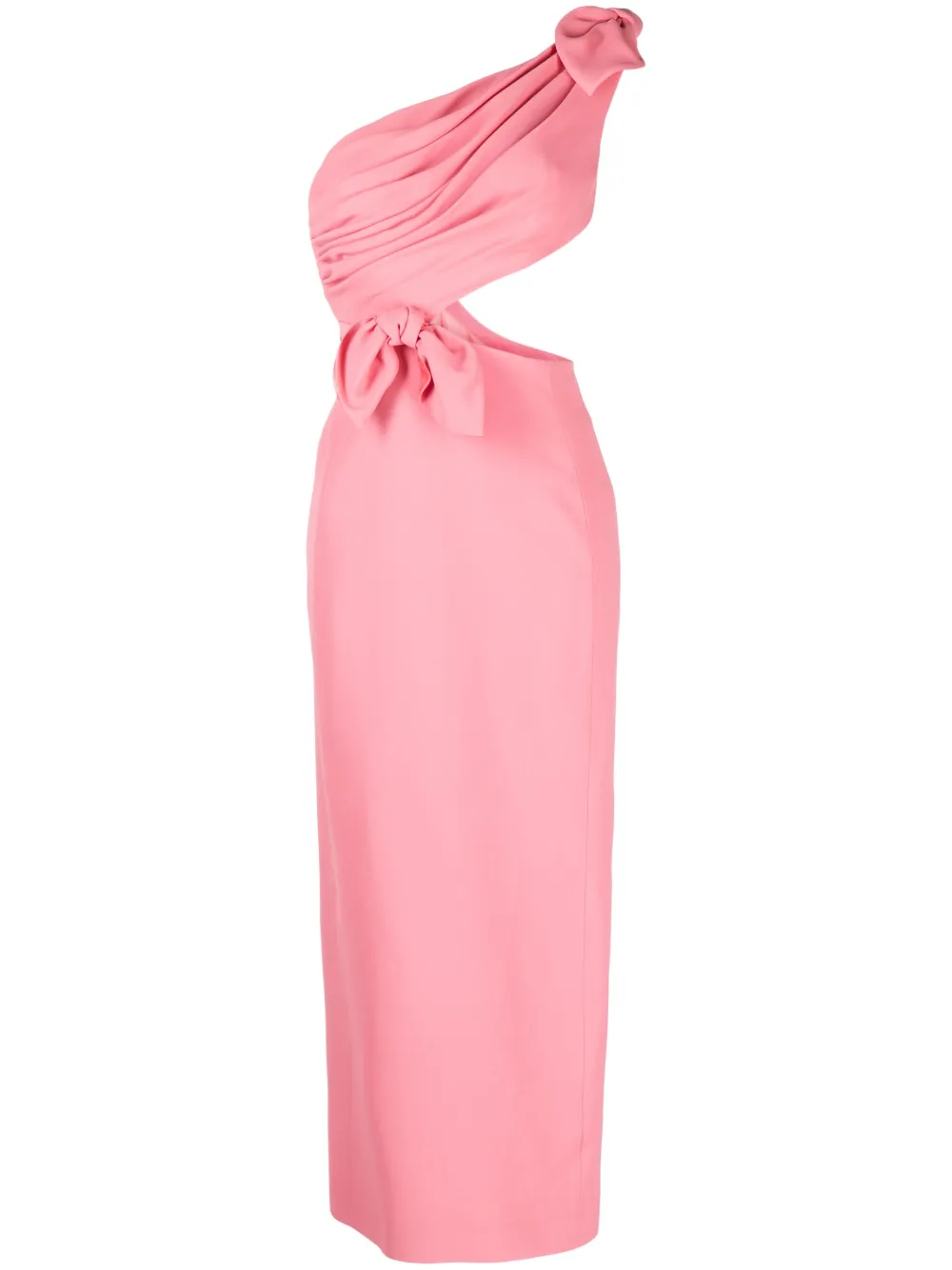 Giambattista Valli Women's One-shoulder Cut-out Gown In Rosa