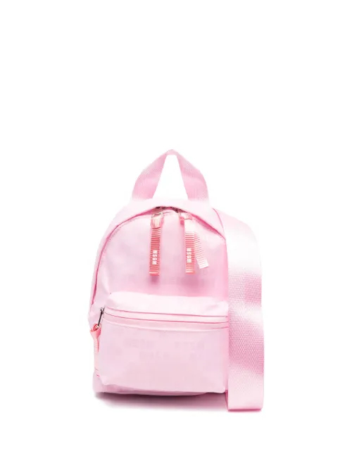 MSGM Mochila mini com estampa de logo