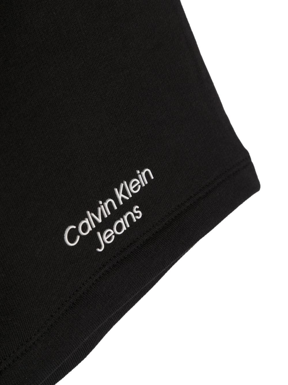 Shop Calvin Klein Logo-print Drawstring Shorts In Black