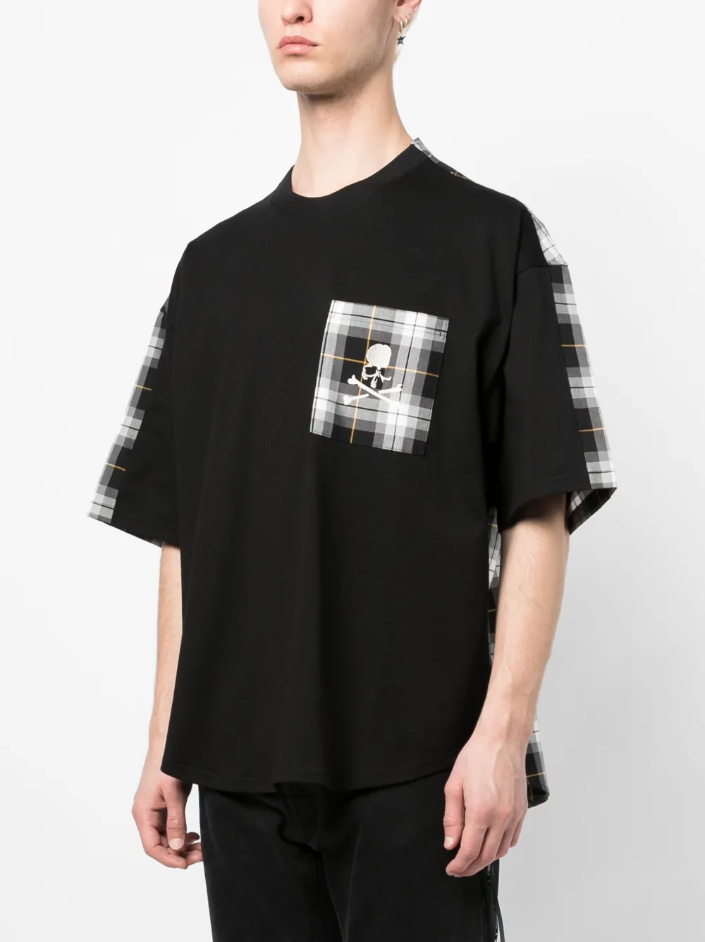 Mastermind World T-shirt met doodskopprint Zwart
