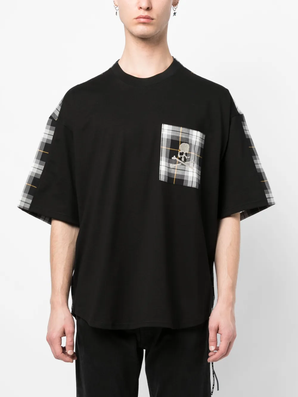 Mastermind World T-shirt met doodskopprint Zwart