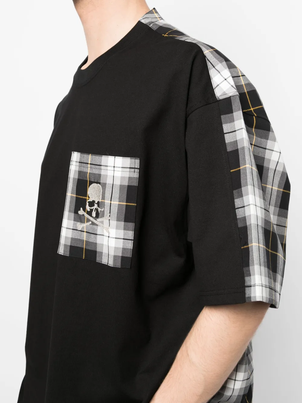 Mastermind World T-shirt met doodskopprint Zwart