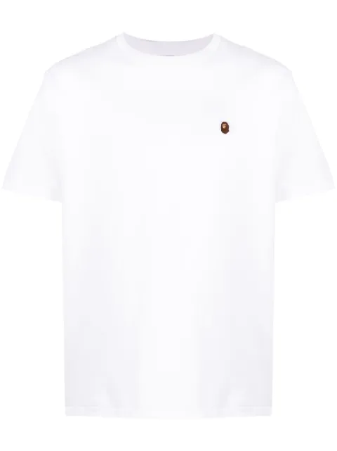 BAPE BLACK *A BATHING APE® logo-patch jersey cotton T-shirt