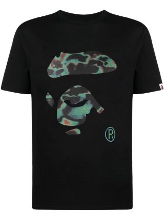 BAPE デザインロゴ Tシャツ BLACK L - Tシャツ/カットソー(半袖/袖なし)