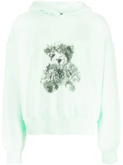 Hoodie en coton à patch logo - We11done - Modalova