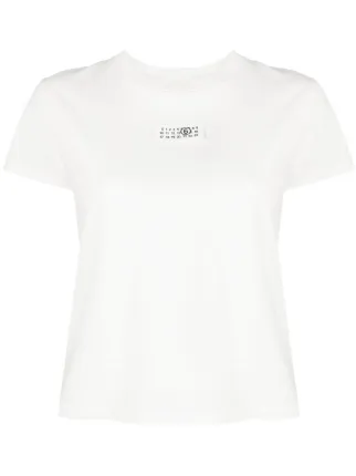 MM6 Maison Margiela ナンバーモチーフ Tシャツ | ホワイト