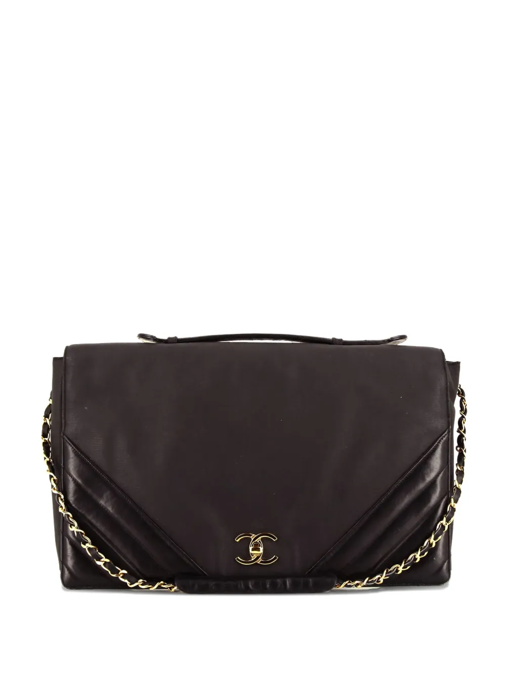 CHANEL Pre-Owned 1988 CC turn-lock two-way handbag | Black | Image 1
