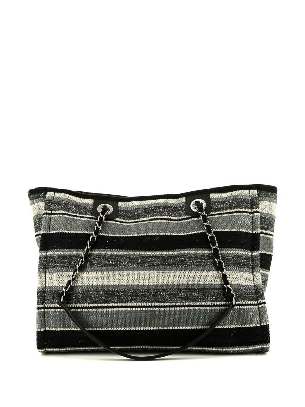 Chanel Pre-owned Deauville Striped Tote Bag