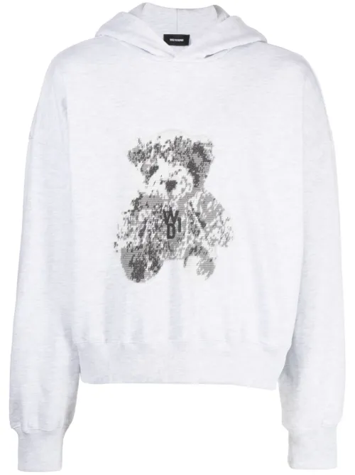 Hoodie en coton à patch logo - We11done - Modalova
