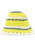 GANNI crochet bucket hat - Neutrals