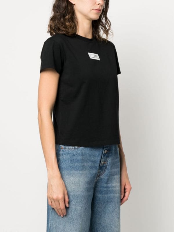 MM6 Maison Margiela numbers-patch Cotton T-shirt - Farfetch