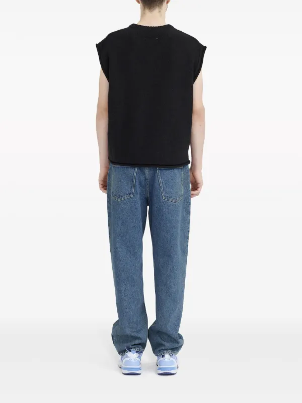 MM6 Maison Margiela Vネック トップ | ブラック | FARFETCH JP