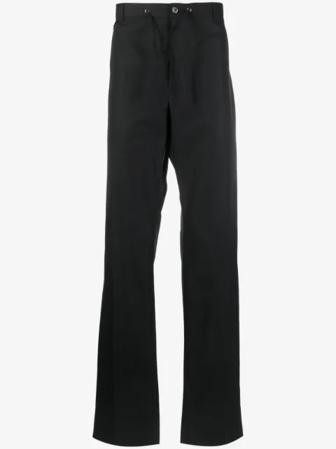 Alexander McQueen drawstring-waist straight-leg trousers