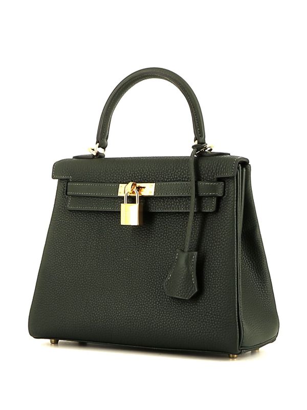 Hermes kelly black online gold