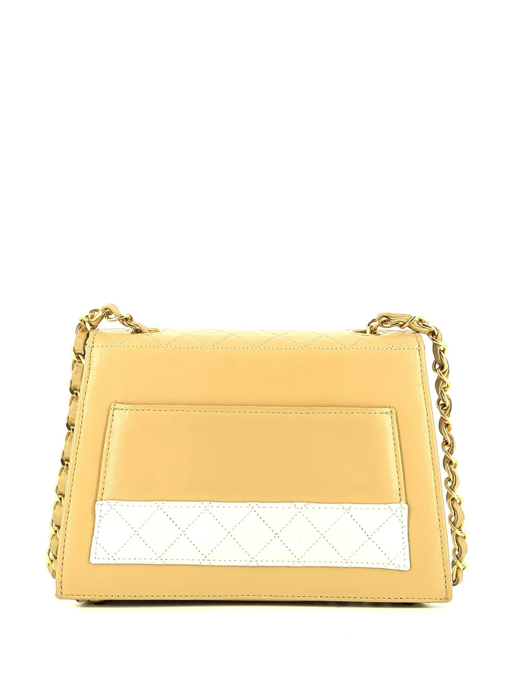CHANEL Pre-Owned 1991 CC turn-lock shoulder bag - Beige