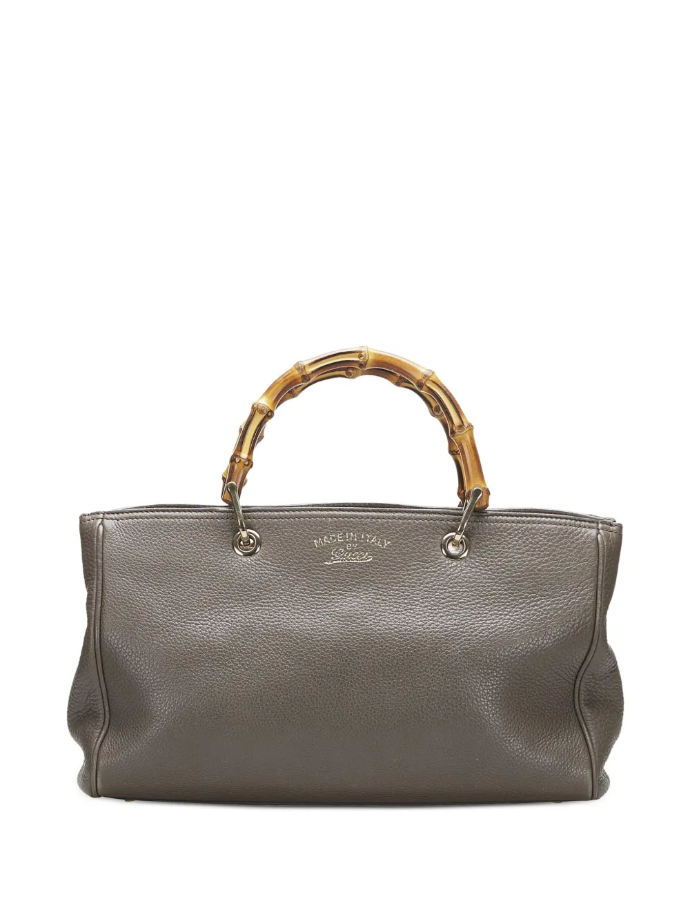 Gucci PreOwned Bamboo Leather Tote Bag Farfetch