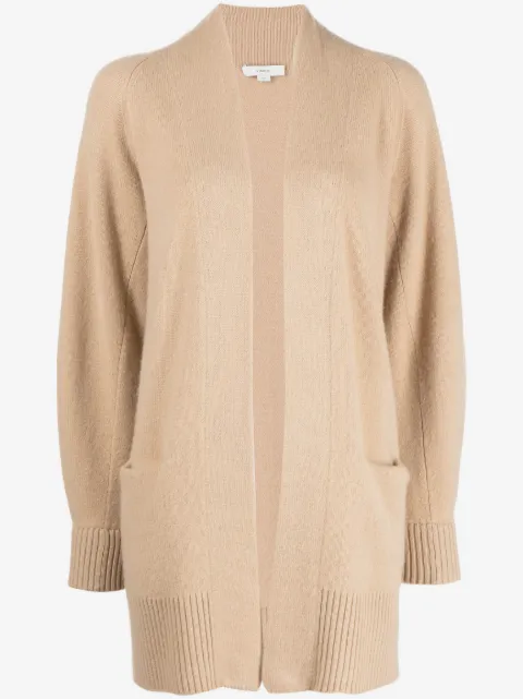 Vince ribbed-trim cashmere cardigan