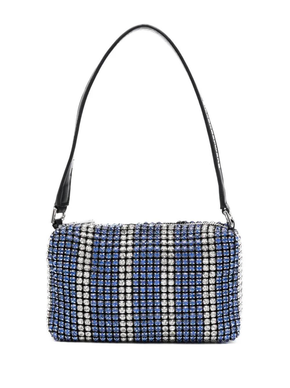 Pre-owned Alexander Wang Heiress Crystal-embellished Handbag In Blue