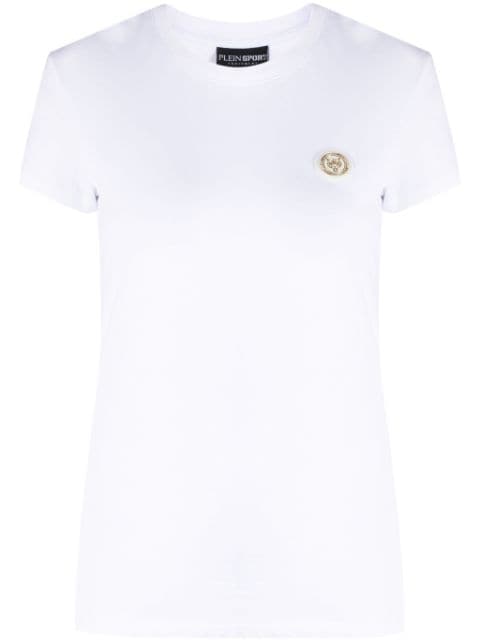 Plein Sport logo-patch cotton T-shirt