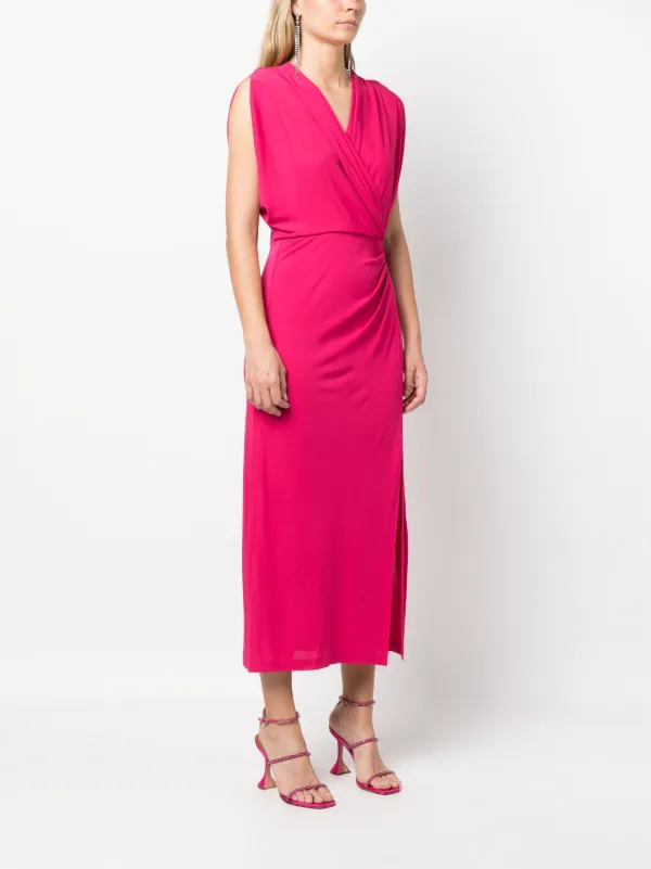 Dvf sleeveless wrap dress online