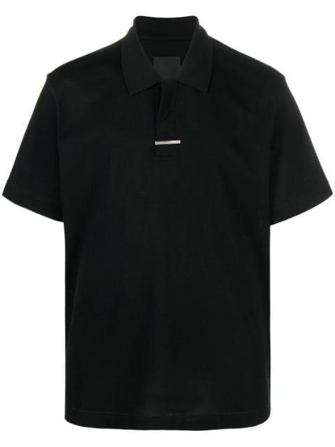 Givenchy logo-plaque cotton polo shirt