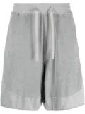 Stone Island Shadow Project panelled drawstring-waist shorts - Grey