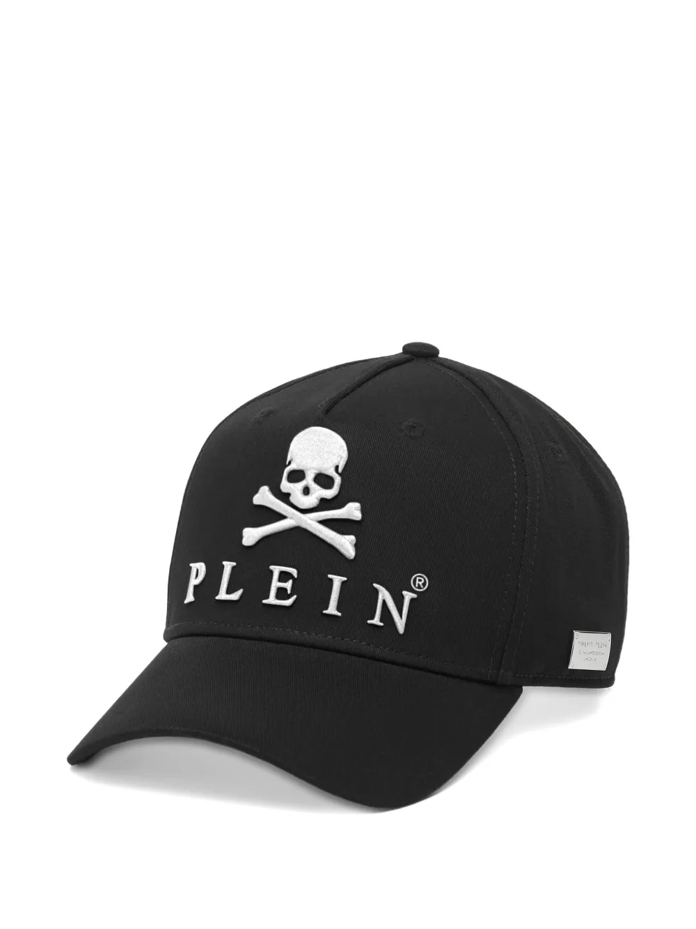 Philipp Plein Cappello da baseball Skull&Bones - Nero