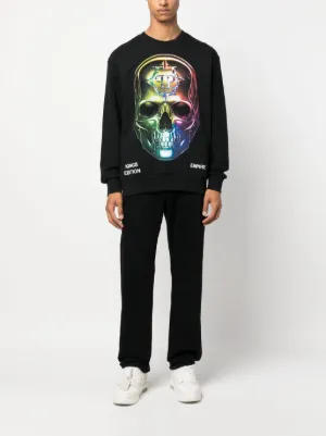 PHILIPP PLEIN スカルデザイン スウェットセットアップ Philipp Plein スカル ロゴ スウェットシャツ | ホワイト | FARFETCH JP