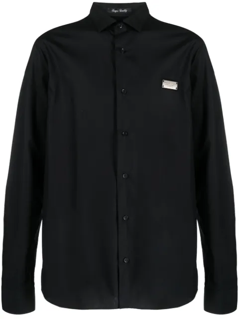 Philipp Plein chemise Sugar Daddy à motif tête de mort strassé