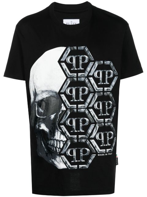 Philipp Plein logo-print skull cotton T-shirt Men