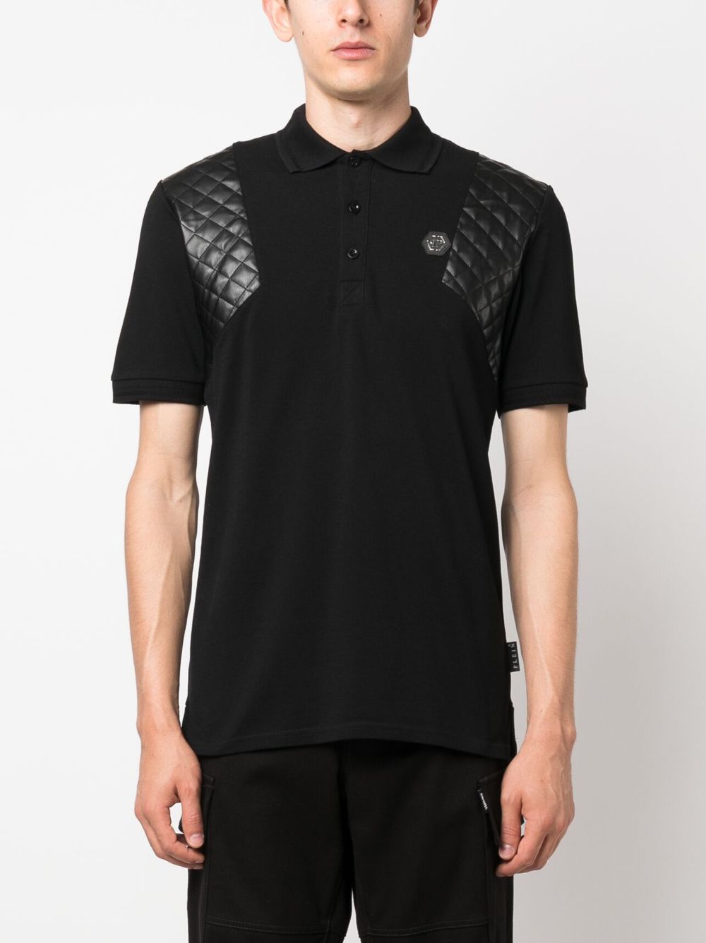 Affordable Philipp Plein Skull & Bones rhinestone-embellished polo shirt Men