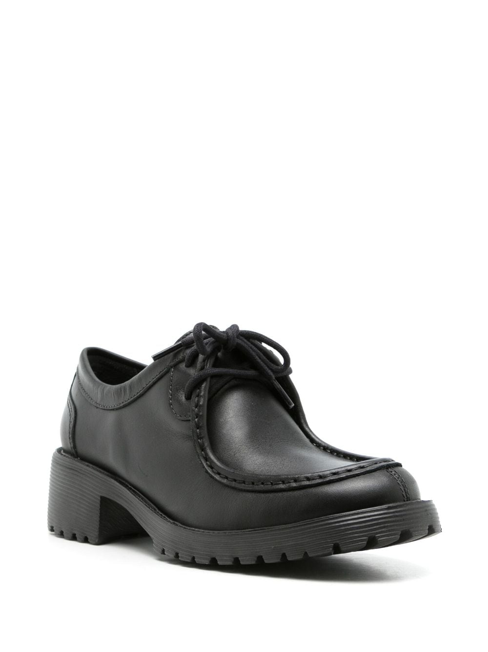 Shop Sarah Chofakian Austine Leather Oxford Shoes In Black