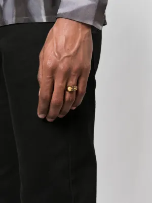 Alexander mcqueen hotsell divided skull ring