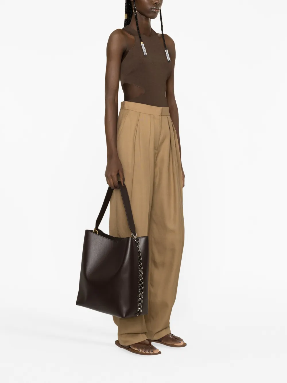 Stella McCartney Frayme tote bag - Bruin